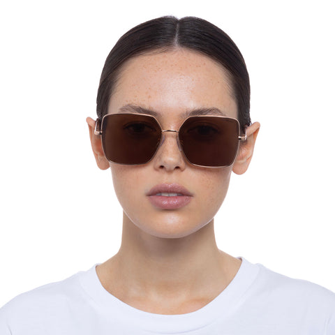 Cancer Council Kirribilli Rose Gold Female Square Sunglasses | Eyewear Index