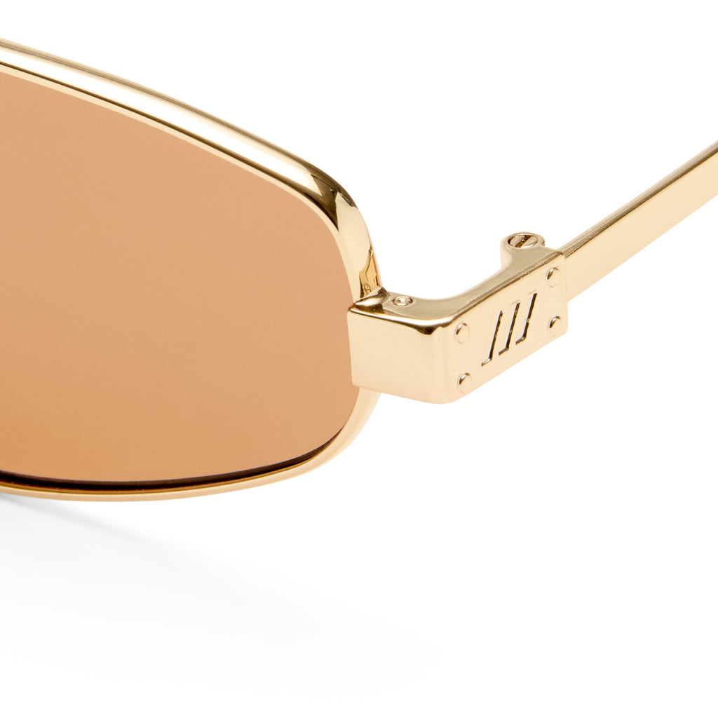 Le Specs Treasure Gold Uni-Sex Aviator Sunglasses | Eyewear Index