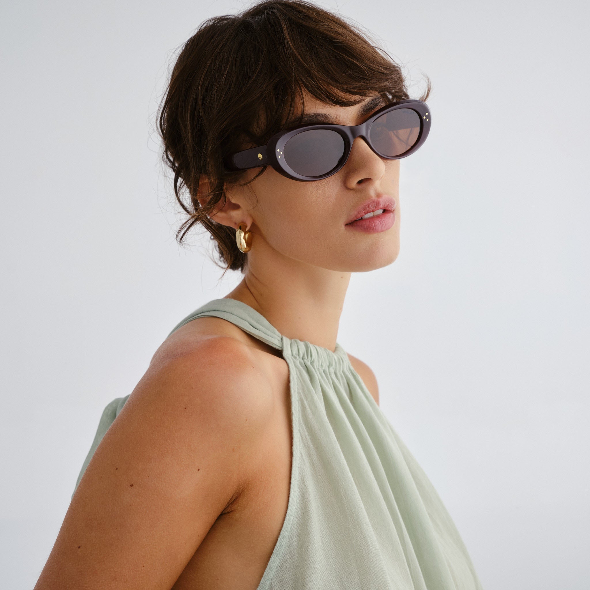 Solarized Almond Oval Merlot Uni-Sex Oval Sunglasses | Eyewear Index