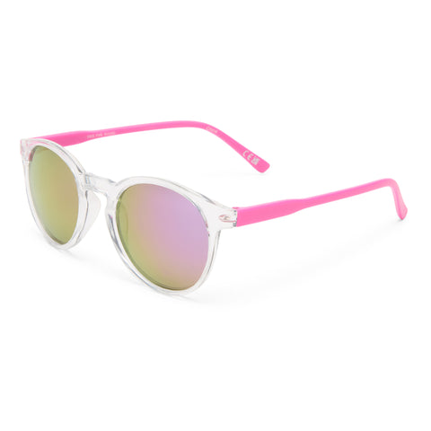 Solarized Kids Fine Round Clear Purple Male Round Sunglasses | Eyewear Index