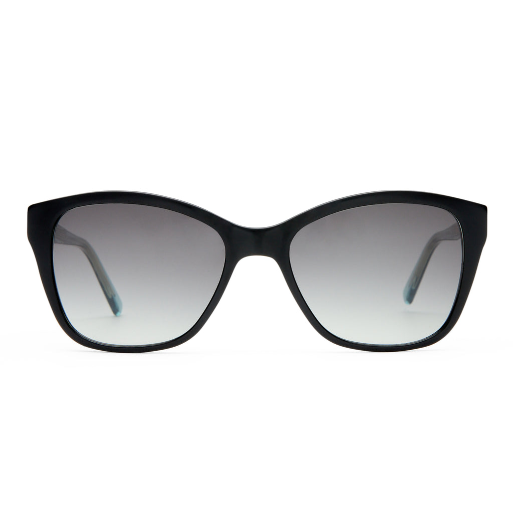 Oroton Clarita Black Seaspray Female D-Frame Sunglasses | Eyewear Index