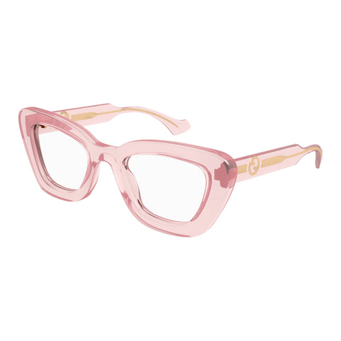 Gucci Gg1555o Orange Female Cat-Eye Optical Frames | Eyewear Index