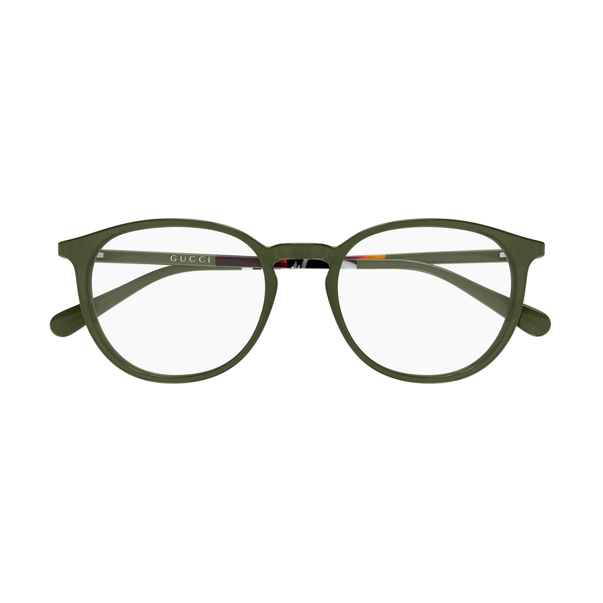 Gucci Gg2266oa Green Uni-Sex Round Optical Frames | Eyewear Index
