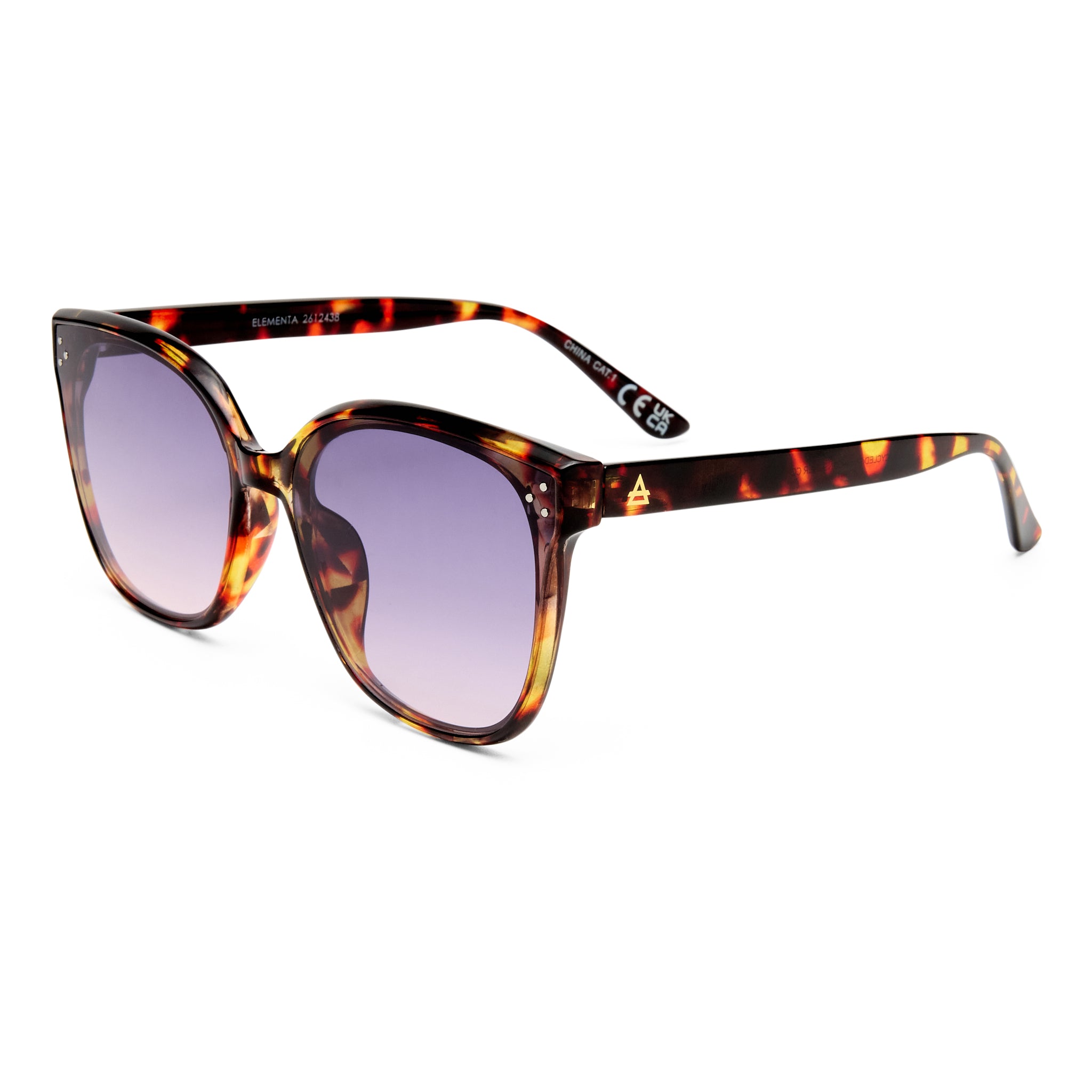 Aire Elementa Amber Tort Female Square Sunglasses | Eyewear Index