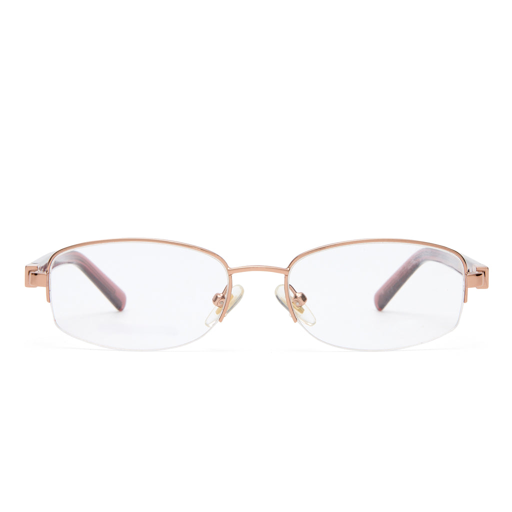 Oroton Sundra Rose Brown Female Rectangle Optical Frames | Eyewear Index