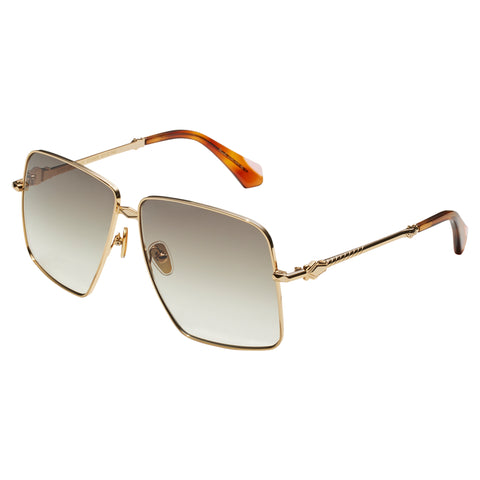 Camilla Step On Board Soft Gold Female Square Sunglasses | Eyewear Index