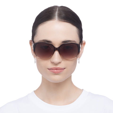 Fiorelli Harriet V2 Toffee Grad Female Wrap Sunglasses | Eyewear Index