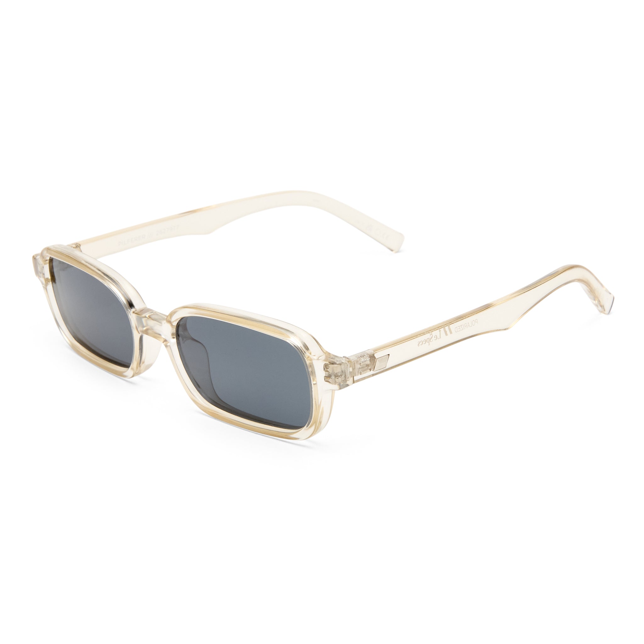 Le Specs Pilferer Pewter Uni-Sex Rectangle Sunglasses | Eyewear Index