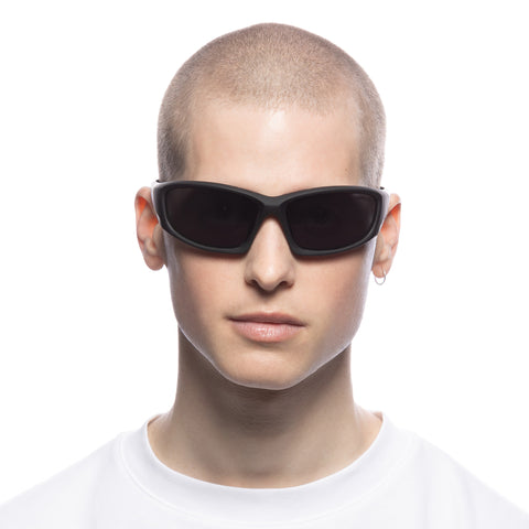 Solarized Action Wrap Black Rubber Male Wrap Sunglasses | Eyewear Index