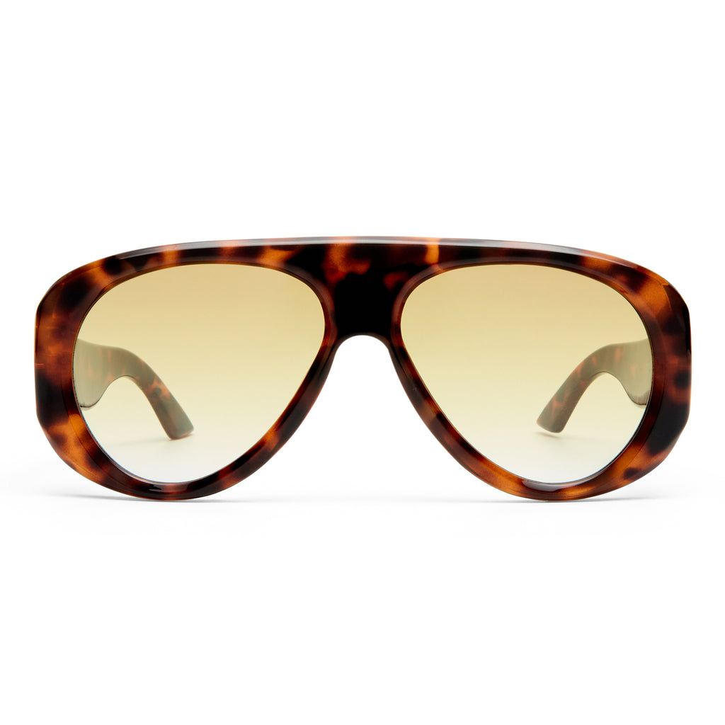 Le Specs Dream Boat Tort Female Aviator Sunglasses | Eyewear Index