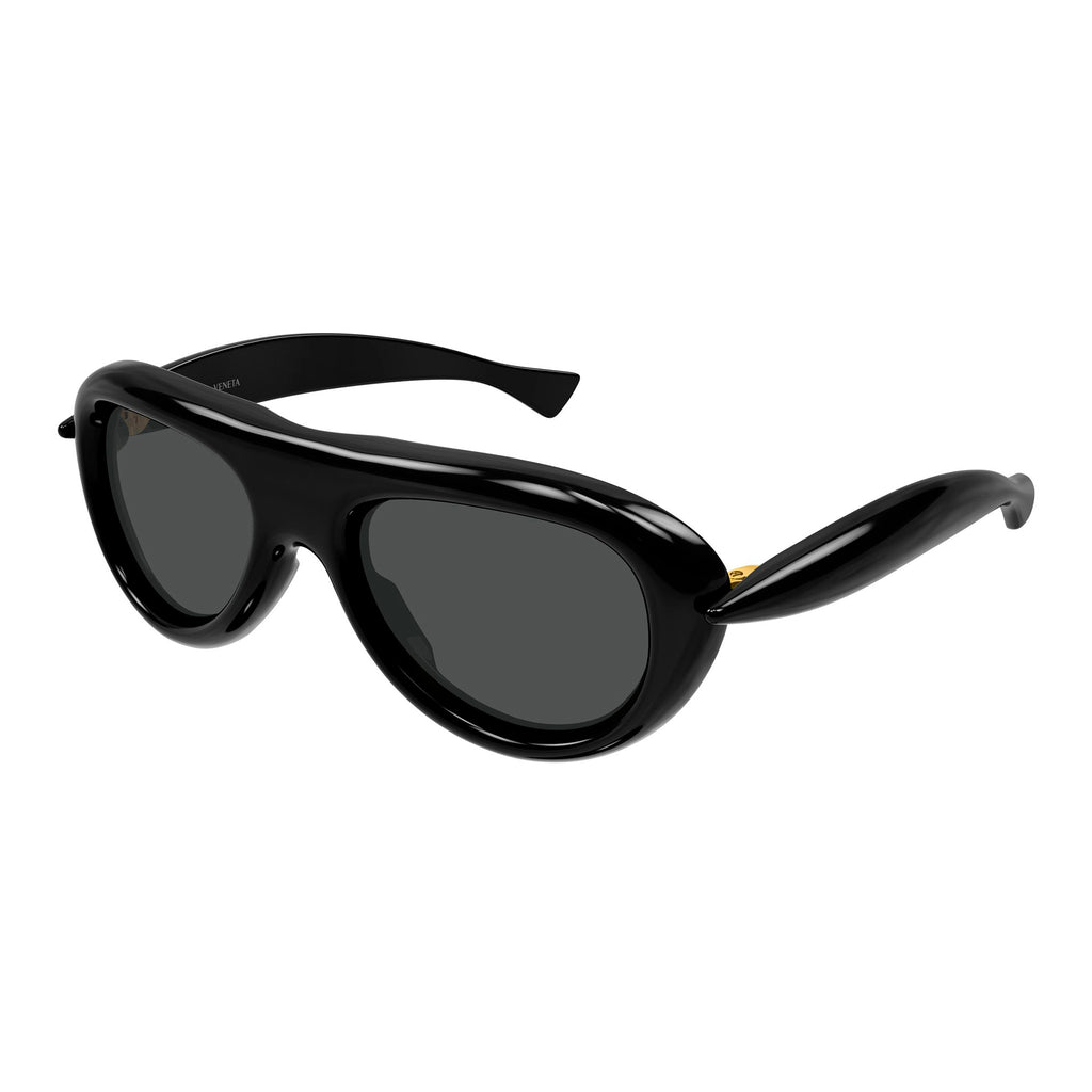 Bottega Veneta Bv1483s Black Uni-Sex Round Sunglasses | Eyewear Index