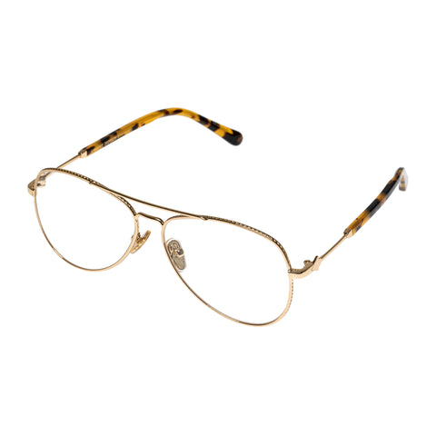 Karen Walker Ernest Gold Uni-Sex Aviator Optical Frames | Eyewear Index