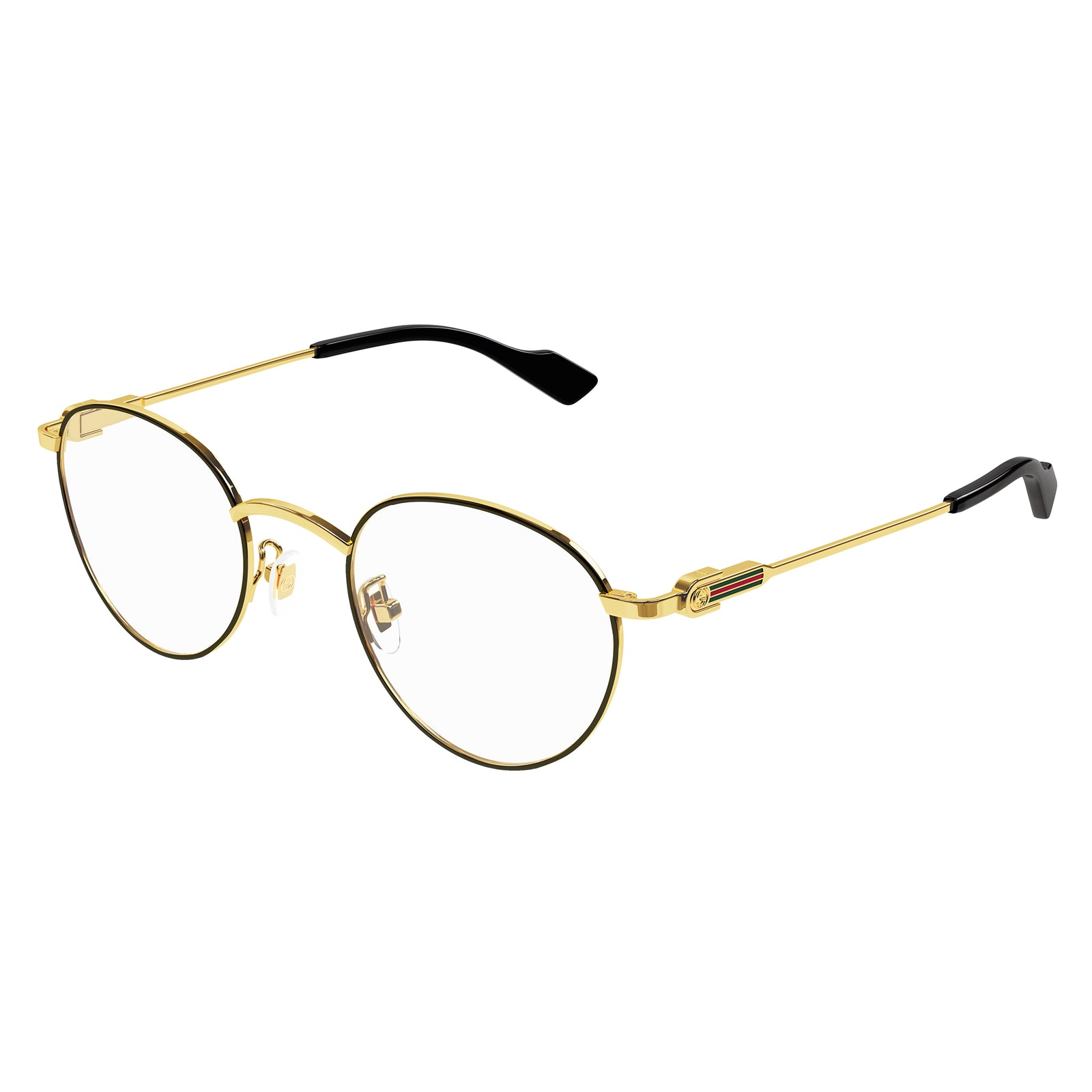 Gucci Men s Gg1222o Gold Round Optical Glasses Eyewear Index