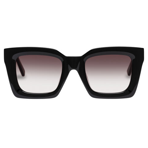 Oroton Reese Black Female Square Sunglasses | Eyewear Index