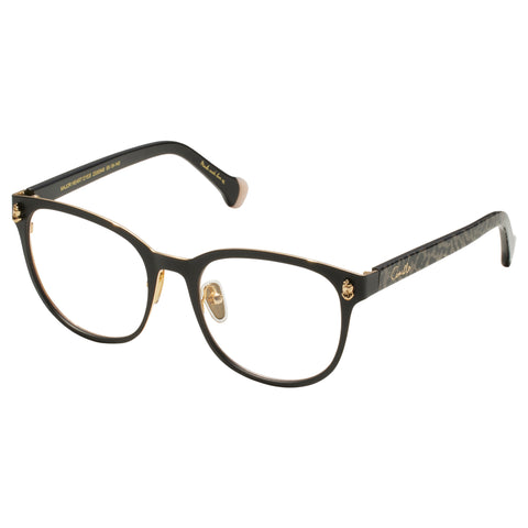 Camilla Major Heart Eyes Black Female Round Optical Frames | Eyewear Index