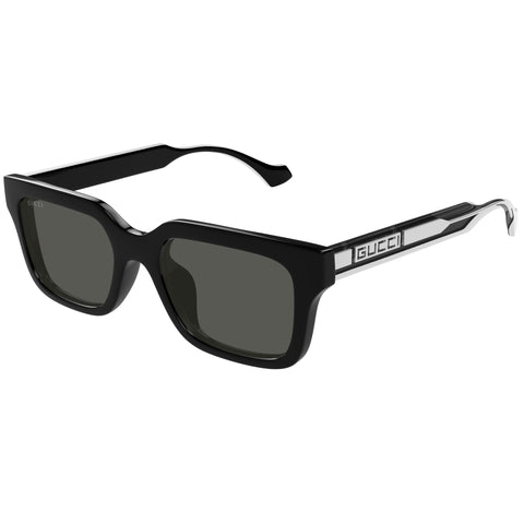 Gucci Gg1732sk Black Male Rectangle Sunglasses | Eyewear Index