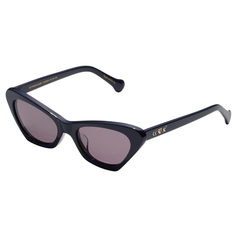 Camilla Autobahn Baby Solid Navy Female Cat-Eye Sunglasses | Eyewear Index