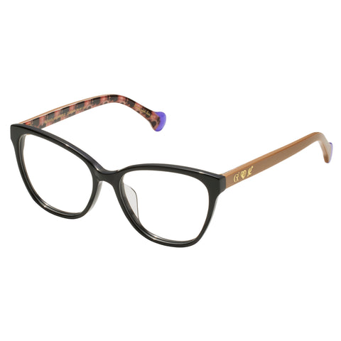 Camilla In An Island World Black Putty Female Cat-Eye Optical Frames | Eyewear Index