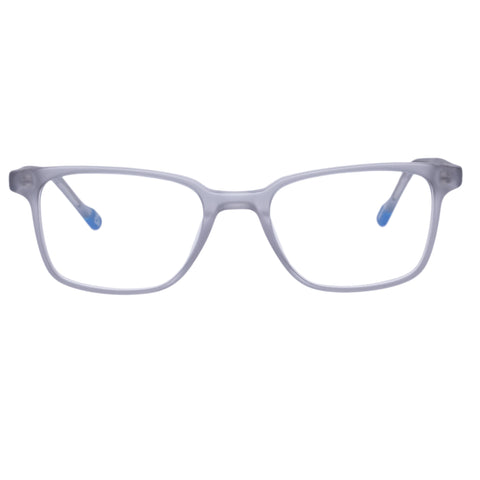 Le Specs Dalt Vila Matte Grey Male D-Frame Optical Frames | Eyewear Index