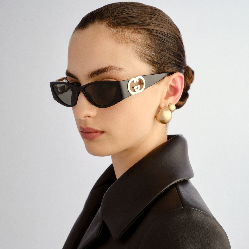 Gucci Gg1824s Black Female Cat-Eye Sunglasses | Eyewear Index