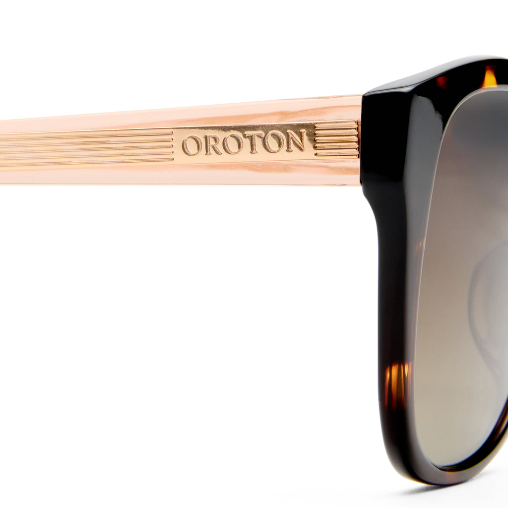 Oroton Clarita Signature Tort Rose Female D-Frame Sunglasses | Eyewear Index
