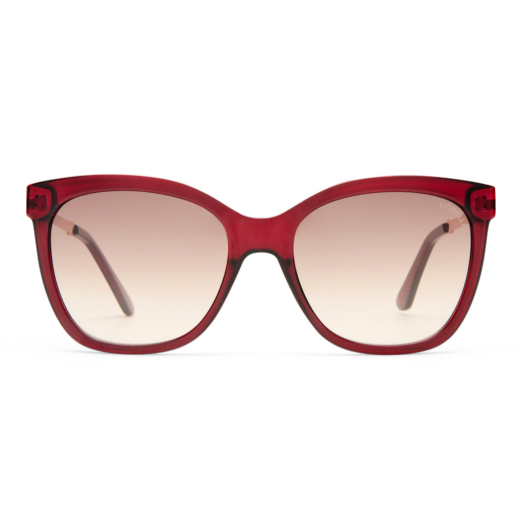 Fiorelli Aurea Plum Female Cat-Eye Sunglasses | Eyewear Index