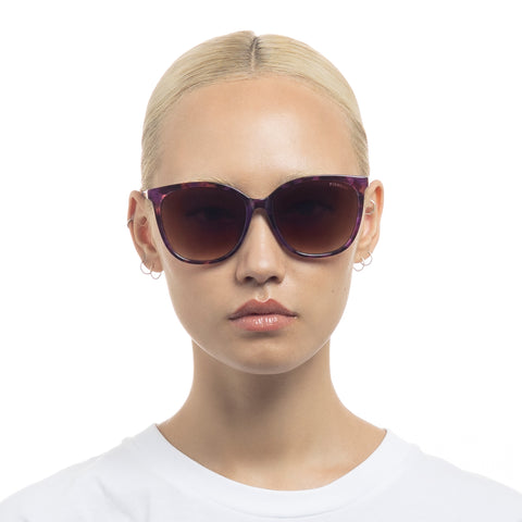 Fiorelli Abigail Plum Tort Female Square Sunglasses | Eyewear Index