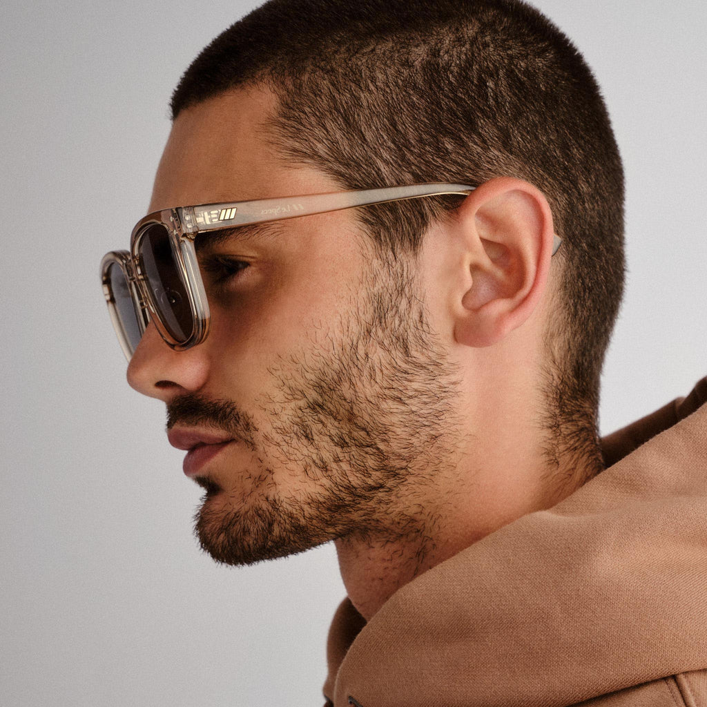 Le Specs Le Domino + Green Tea Female Square Sunglasses | Eyewear
