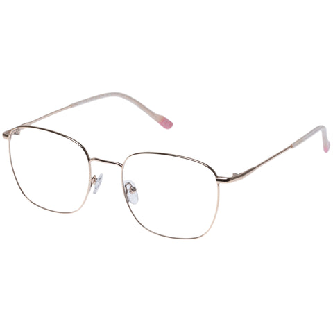 Le Specs Tempus Light Gold Female Square Optical Frames | Eyewear Index