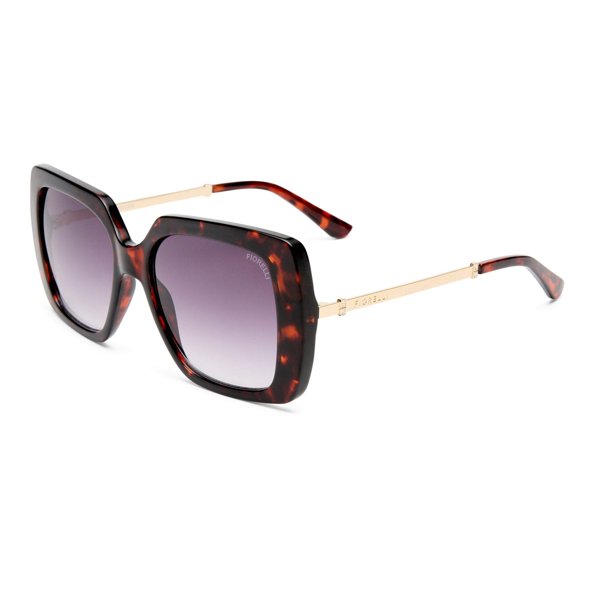 Fiorelli Sable Auburn Tort Female Square Sunglasses | Eyewear Index