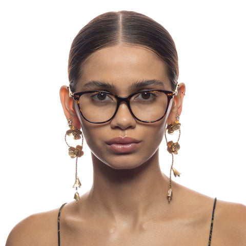 Camilla Skip A Beat Monogram Tort Female Cat-Eye Optical Frames | Eyewear Index