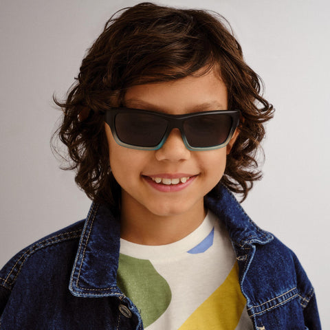 Cancer Council Swordfish Kids Black Grad Male Wrap Sunglasses | Eyewear Index