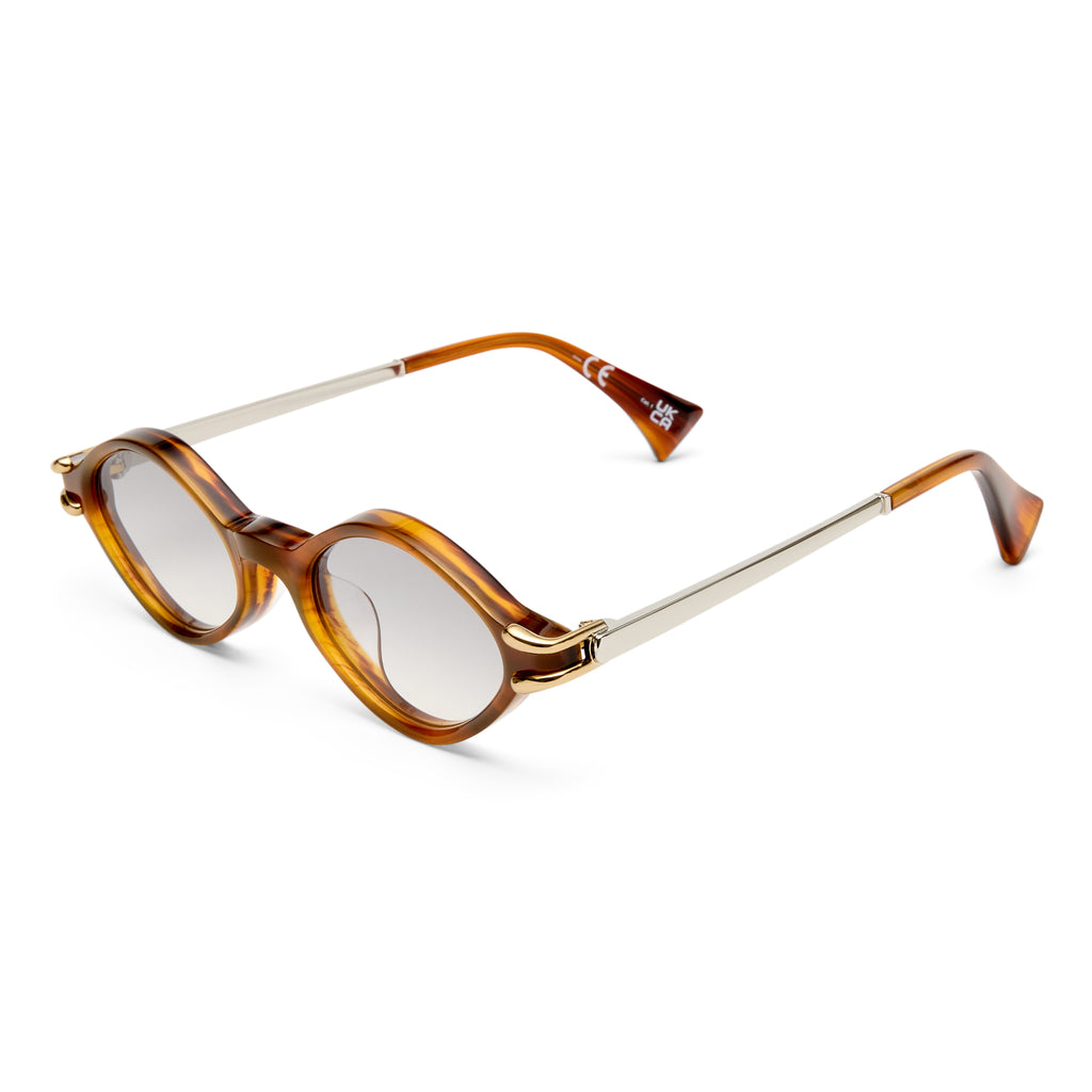 Le Specs Numero Trece Teak Female Oval Sunglasses | Eyewear Index