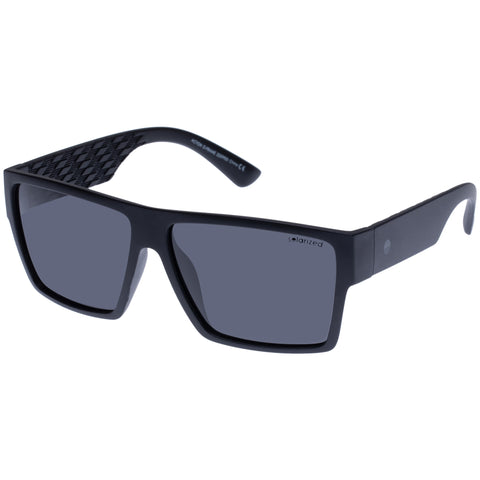 Solarized Action D-Frame Black Rubber Male D-Frame Sunglasses | Eyewear Index