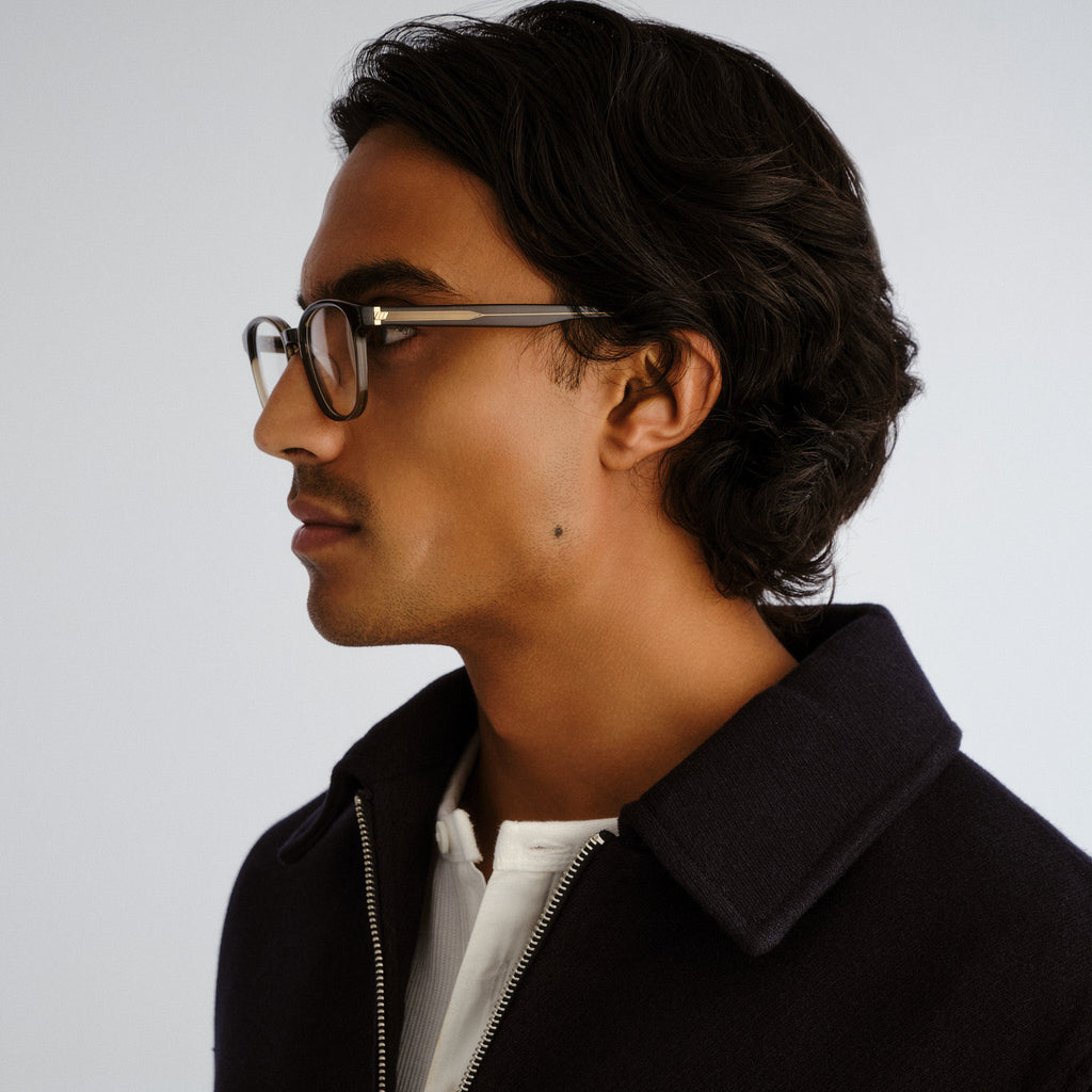 Le Specs Spectral 48 Olive Uni-Sex Round Optical Frames | Eyewear Index