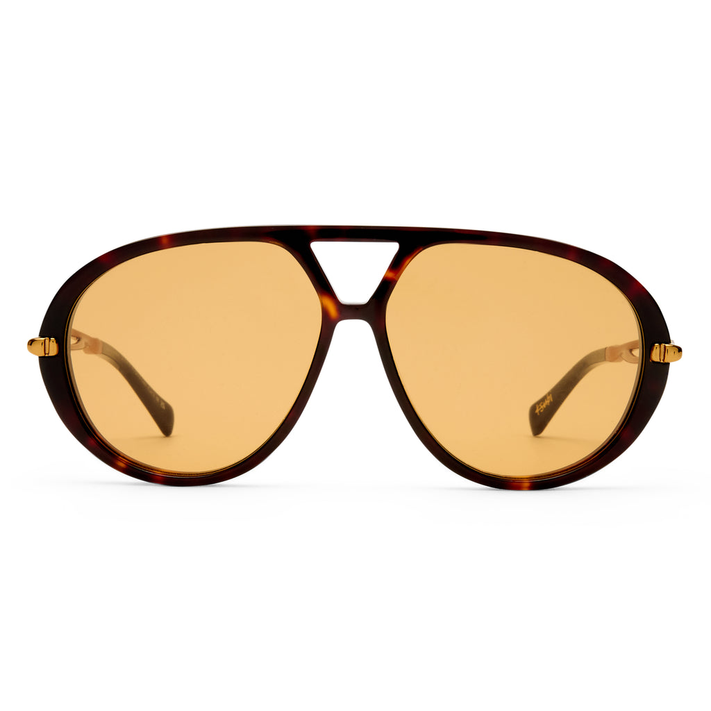 Ksubi The Kondor Old Skool Tort Uni-Sex Aviator Sunglasses | Eyewear Index