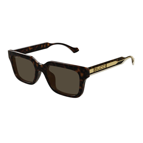 Gucci Gg1732sk Havana Male Rectangle Sunglasses | Eyewear Index