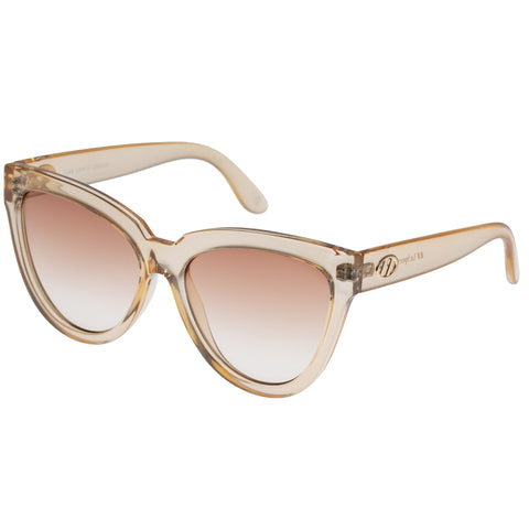 Le Specs Liar Lair Fawn Female Cat-Eye Sunglasses | Eyewear Index