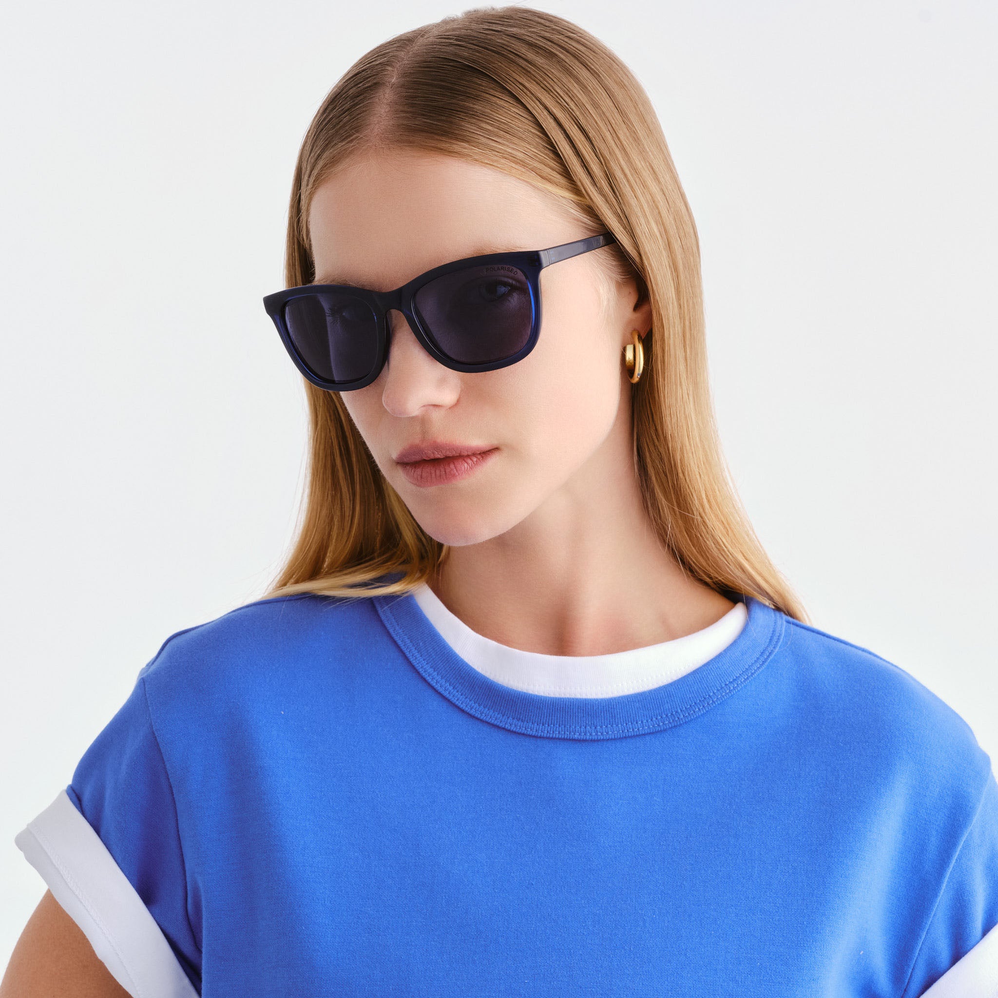 Cancer Council Parklea Petite Navy Female D-Frame Sunglasses | Eyewear Index