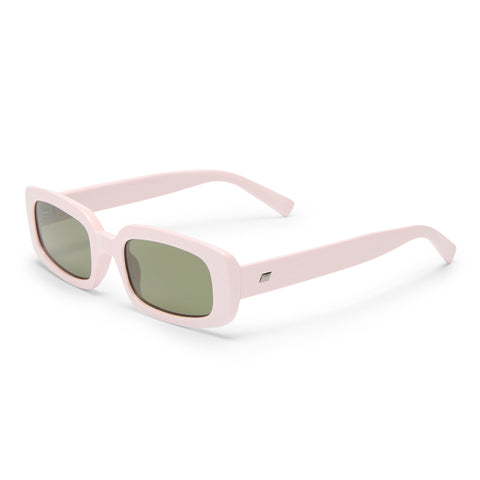 Le Specs Dynamite Pink Salt Uni-Sex Rectangle Sunglasses | Eyewear Index