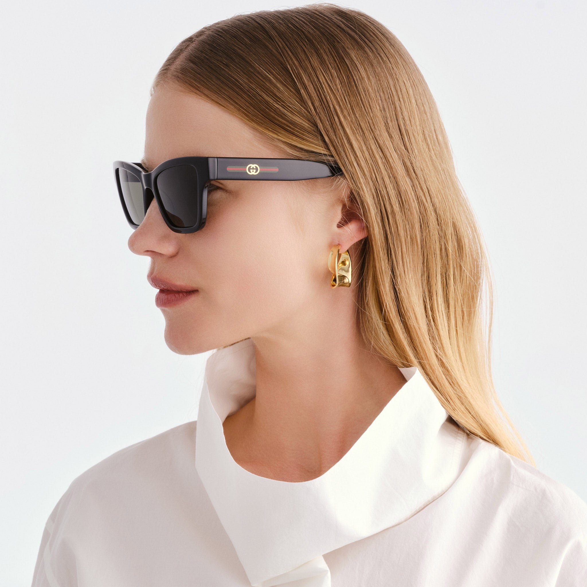 Gucci Gg1982s Black Female Cat-Eye Sunglasses | Eyewear Index