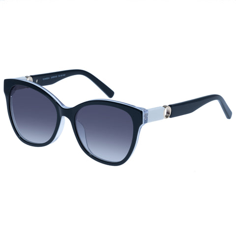 Oroton Rowena Black Ivory Female Cat-Eye Sunglasses | Eyewear Index