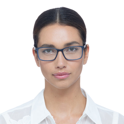 Oroton Melaque V3 Navy Tort Female D-Frame Optical Frames | Eyewear Index