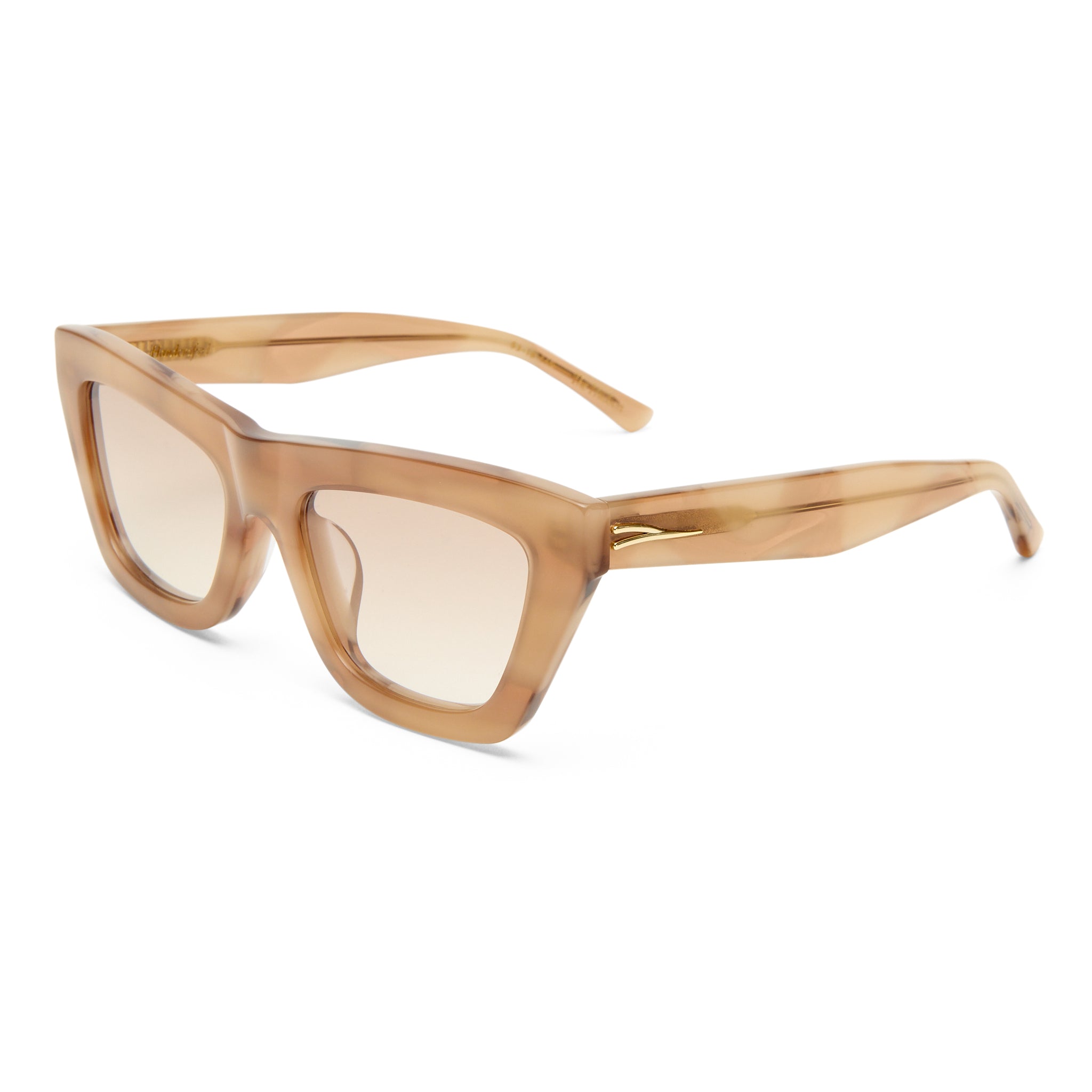 Luv Lou The Hudson Smokey Haze Female Cat-Eye Sunglasses | Eyewear Index