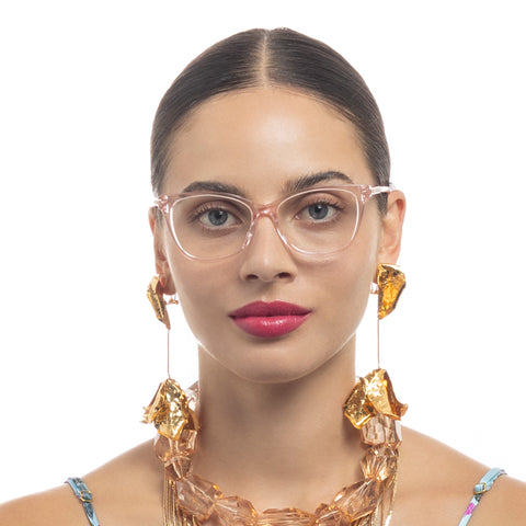 Camilla The Masquerade Blush Female Square Optical Frames | Eyewear Index