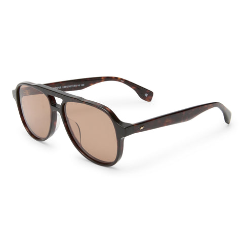 Le Specs Magnanimous Dark Tort Uni-Sex Aviator Sunglasses | Eyewear Index