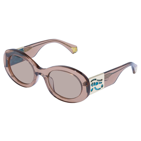 Camilla Sand Storm Caramel Female Oval Sunglasses | Eyewear Index