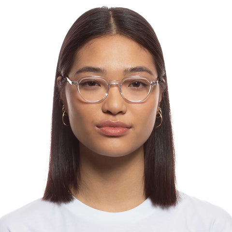 Le Specs Mercury 48 Crystal Clear Vintage Tort Uni-Sex Square Optical Frames | Eyewear Index