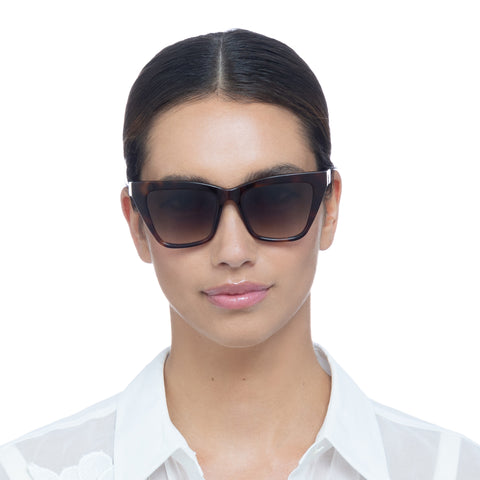 Oroton Bexley Signature Tort Female Cat-Eye Sunglasses | Eyewear Index