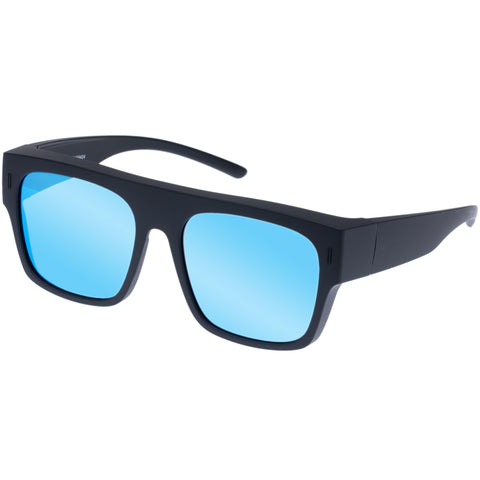 Cancer Council Gerroa Fitovers Matte Black Uni-Sex D-Frame Sunglasses | Eyewear Index